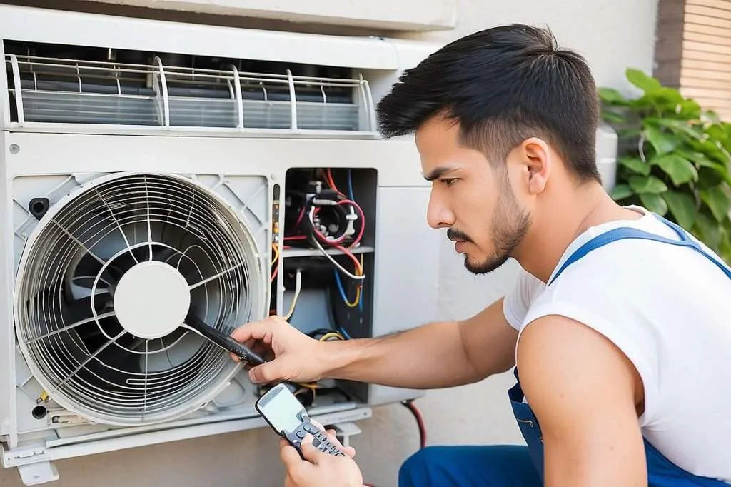 مراحل تعمیر اسپلیت سامسونگ در شهرک شهرداری